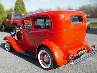 Ford Coupe.  after restoration and painting.